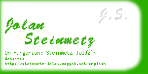 jolan steinmetz business card